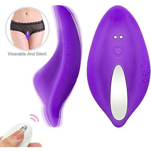 Invisible Wireless Remote Underwear 9 Frequency Silicone Vibrantor Waterproof USB Rechargeable Adullt Toys for Women Couples(Purple)