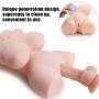 Realistic Male Adult Sex Doll with Inviting Vagina and Anal Opening, PALOQUETH 3D Lifelike Mini Masturbator for Men from Soft Squeezable Silicone for Natural Suction