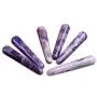 AMOYSTONE Natural Amethyst Crystal Massage Treatment Sticks Points Worry Stone Set 6pcs 4" AMOYSTONE Natural Amethyst Crystal Massage Treatment Sticks Points Worry Stone Set 6pcs 4"