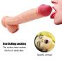 YDQMDLC 12 Inch Huge Long Lifelike Big Monster Massage Wand Handsfree Female Personal Massager YDQMDLC (Color : Beige)