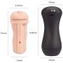 Aivrobta Deluxe Pussy Ass Masturbator-Male Masturbator Toys with Dual Deep Vagina & Anal 3D Realistic Tunnels-4.63 Pounds Lifelike Ass for Adult Masturbation (Black Masturbator)