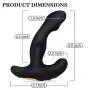LIRIDP LLDDP Vibrating Prostate Massager Men Anal Plug, USB Charging Waterproof with Dual Motor 12 Stimulation Pattern Butt Anus Silicone Sex Toys