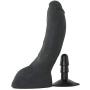 KINK By Doc Johnson The Perfect P-Spot Cock - Dual Density ULTRASKYN - Thick and Curved Realistic Cock - Removable Vac-U-Lock Suction Cup Base - F-Machine and Harness Compatible - Dildo - Black