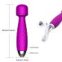 Wand Massage Vibrator G Spot Clitoris Stimulation Luvsex Waterproof Dildo Clit Stimulator 10 Vibration Modes Quiet Motor Women Powerful Vibration Modes Intense Orgasms Rechargeable Easy Clean