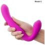 Strapless Strapon Dildo Dual Vibrators Rechargeable Lesbian Strap On Double Ended Dildos Sex Toys Sex Products Mode