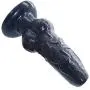 Massaging Vibrant Wand Beginner Anales Trainer Set Men and Women Share Happy Trainer Toys Realistic Silicone Anales Plugs (Color: Black) - R2020D