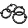 TPTPMAY Male Pennis Ring Set of 4 Stretchy Soft Silicone Pennis Sleeve Powerful Massage Long Lasting Toys for Men