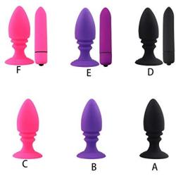 Flosky Silicone Amal Plug Toys with 10 Vibrantion Modes Mini Vibrarator Stimulation for Women Men