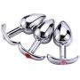 Oolong Silver Metal Ex-pan-sion Hand-held Handle Small Size Ȁmâl Plúg for Men for Women