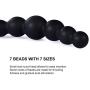 UTIMI Butt Plug Silicone Anal Beads Anal Sex Toys with Safe Pull Ring, 7.5"