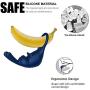Vibrating Penis Ring Waterproof Rechargeable Rabbit Clitoris Stimulator Cock Ring Vibrator with 10 Speed Vibrations Sex Toy for Male Or Couples (Dark Blue)