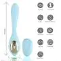Maia Toys Harmonie 15-Function USB Rechargeable Wireless Remote Control Bendable Couples Vibrator – Teal Blue Maia Toys Harmonie 15-Function USB Rechargeable Wireless Remote Control Bendable Couples Vibrator – Teal Blue