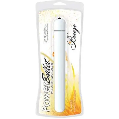 Power Bullet Breeze 3-Speed Wireless Waterproof Bullet, White, 12.6 CM x 1.5 CM Power Bullet Breeze 3-Speed Wireless Waterproof Bullet, White, 12.6 CM x 1.5 CM