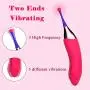 Clitoral Vibrator Double-head Vibrating Waterproof G Spot Stimulator High Frequency Masturbation Dildo Vibrators for Female Quickly Orgasm, Treediride Silicone Clitoris Vagina Massager Adult Sex Toys