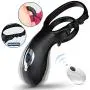 Vibrating Cock Ring with Adjustable Strap, 9 Vibration Modes Double Penis Ring with Remote Control Rechargeable Waterproof Clit Vibrator Sex Toys for Men, Women and Couples (Black) Vibrating Cock Ring with Adjustable Strap, 9 Vibration Modes Double Penis Ring with Remote Control Rechargeable Waterproof Clit Vibrator Sex Toys for Men, Women and Couples (Black)