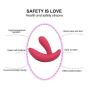 Wearable Vibrate Things for Women Six Toys for Women Bullet Multi Frequency T-Shape Couple Love Stimulation Promote Toys(Red)