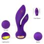 IMO Vibrating G-spot Rabbit Massager - Dual Motors Stimulation Vibrator - Quiet yet Powerful - Rechargeable & Waterproof - Best for Women or Couples (Purple)