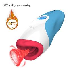 Oral Sex Male Masturbator Cup Masturbation for Men Sex Toys Vaginal Simulation Pussy with Heating Function