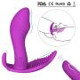 Strap on Wearable Remote Wearable C-lǐt-óris Massager, 10 Vibration Modes,Silent,Skin-Friendly Silicone, USB Rechargeable Waterproof Massager