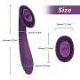 Clitoral Licking Tongue Vibrators, Allovers 2 in 1 G Spot Clit Massager for Female Rechargeable Nipple Stimulator Dildo Vibrator Adult Sex Toys with 8 Licking & 8 Vibration Modes for Women and Couples