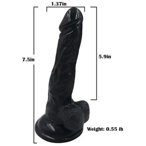7.5 inch Handsfree Body Massager for Beginners Suction Cup Relax Massage Wand D-i-ldo Toys (BLACK-BC83Y9CDX) 7.5 inch Handsfree Body Massager for Beginners Suction Cup Relax Massage Wand D-i-ldo Toys (BLACK-BC83Y9CDX)