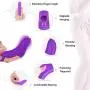G Spot Finger Vibrator, PALOQUETH Personal Vibrator Clitoris Massager Sex Toy for Couples with 9 Powerful Vibration Textured Head for Intense Stimulation, Waterproof Wireless Remote Rechargeable