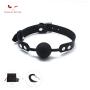 SCARLET KITTEN Medium Bite Ball Leather and Silicone for Women Men, Black