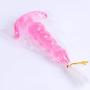 NWDoll Crystal Jellies - TPE Butt Plug Massagers - Ribbed Dildo/Anal Plug - for Beginners (Pink)