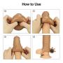 Silicone Reusable Pêŉiš Sleeve Flexible Gláns Sleeve Pêŉiš Enĺargement Extender for Men-11