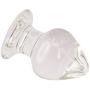 Anal Trainer Butt Plugs NOT for Beginners, Eastern Delights Glass Anal Sex Toy Butt Plugs (Clear)