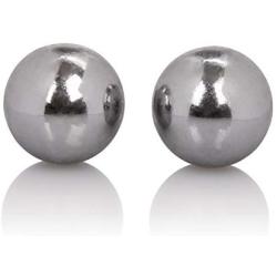 CalExotics Silver Balls In Presentation Box - Steel Ben Wa Vaginal Kegel Weights - Pelvic Floor Exercise - Adult Sex Toys - Silver