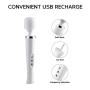 GEDoll Wireless Mini Vibrator Wand Massager Waterproof USB Rechargeable Multifunctional Handheld Therapeutic Body Powerful Personal Clitoral Deep Tissue Body Massage for Women Men