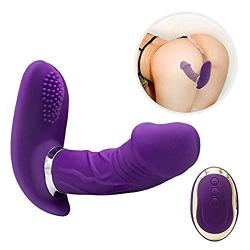 Wearable Butterfly Vibrator Wireless Remote Control G-Point USB Rechargeable Waterproof Silicone Vibrator - Suitable for Women and Couples - Body Relaxation