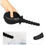 Enema Bulb Anal Cleaner 380ml Black Silicone Anal Vaginal Shower Douche System for Men Women Sexbaby