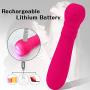 Bullet Vibrator, Enlove, Mini Small Adult Sex Toys with 20 Vibration Modes for Travel Clitoral G-spot Stimulator, Rechargeable Waterproof Silicone Vibrator for Men Women Couples, Rose Red