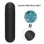 10 different speeds and powerful vibrations, wireless personal mini massager, waterproof, large size charging rod massage (black)