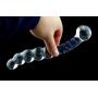 T-explorer Hot Crystal Glass Dildo Anal Beads Butt Plug Masturbation Personal Massager G-Spot Stimulation Sex Toy, 5.6 Ounce