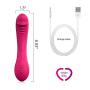 G Spot Vibrator Clitoris Stimulator, Waterproof Beginner Clit Vagina Stimulation Vibrators Powerful Adult Sex Toy Rechargeable Dildo for Couples Women Vibe Orgasm (Rose Red)