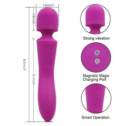 New Comfy Vibrator Magic Massaging with USB Cable Rechargeable,Adjustable 10 Speed Waterproof Massager Perfect on Back Legs Hand Pains Sports Recovery