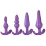 4 Piece Anal Butt Penis Plug Flexible Silicone Beaded Dildo Adult Sex Toy Massager Bead Couple Vibrator Women Men Gay