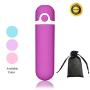 Bullet Vibrator, Wand Massager Powerful for Women Couple with 10 Modes Waterproof Rechareable, Purple Adult Toys