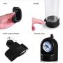 Safety Material Male Pennis Vacuum Suction Pump with Pressure Gauge and Quick Release Valve 12inch Tshirt Air Pressure Massage Device