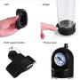 Detachable Male Pennis Vacuum Suction Pump with Pressure Gauge and Quick Release Valve 12inch Tshirt Air Pressure Massage Device