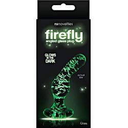 NS Novelties Firefly Glass Angled Plug, Clear, Clear