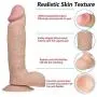 HYLHYL3-F Sòft Còmfòrtàblě Stimulator Magic Wand Double Skin-Safe Silicone Material for Women Flesh Color(23cm/9.05in) HYLHYL3-F Sòft Còmfòrtàblě Stimulator Magic Wand Double Skin-Safe Silicone Material for Women Flesh Color(23cm/9.05in)