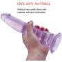 7.87 Inch Dildo with Suction Cup Realistic Dong Fake Penis Adult Sex Female Masturbation Toys(Purple)