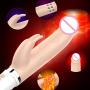 Wytinug 12 Frequency Vibe Heating Telescopic Rotating Beads GSport Vibrantor Rabbit Messager Clǐtoŗîs Stimulator Relax Toy for Women and Couples