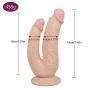 WZDYL-YJ-55 Massage Therapy Tool Real Feel Soft Flexible Double Head Massage with Strong Suction Cup