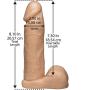 Doc Johnson Vac-U-Lock - The Realistic Cock - 8 Inch - F-Machine and Harness Compatible Dildo - Vanilla