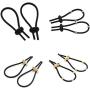 Gloryelenxs 1 Pair Silicone Electric Shock Time Delay Penis Rings Adjustable Cock Ring Men Sex Toys Accessories